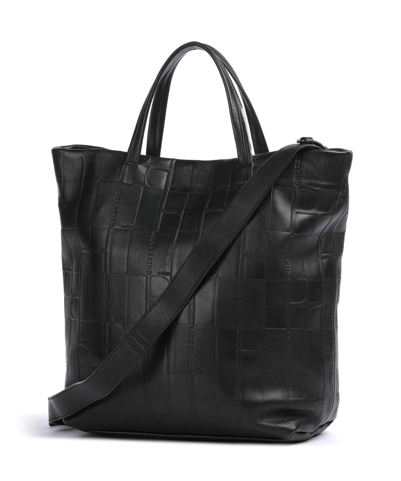 Liebeskind Hera Monogram Sheep Natural L Handbag black