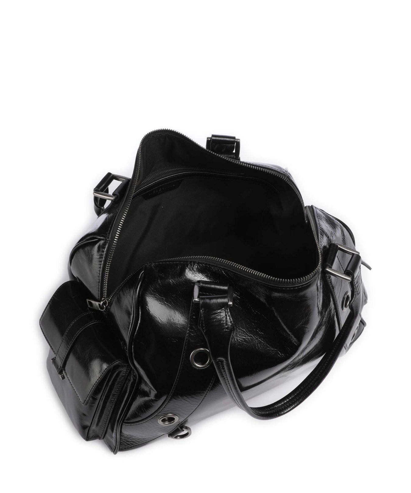 Liebeskind Nika Lack Distressed L Shoulder bag black