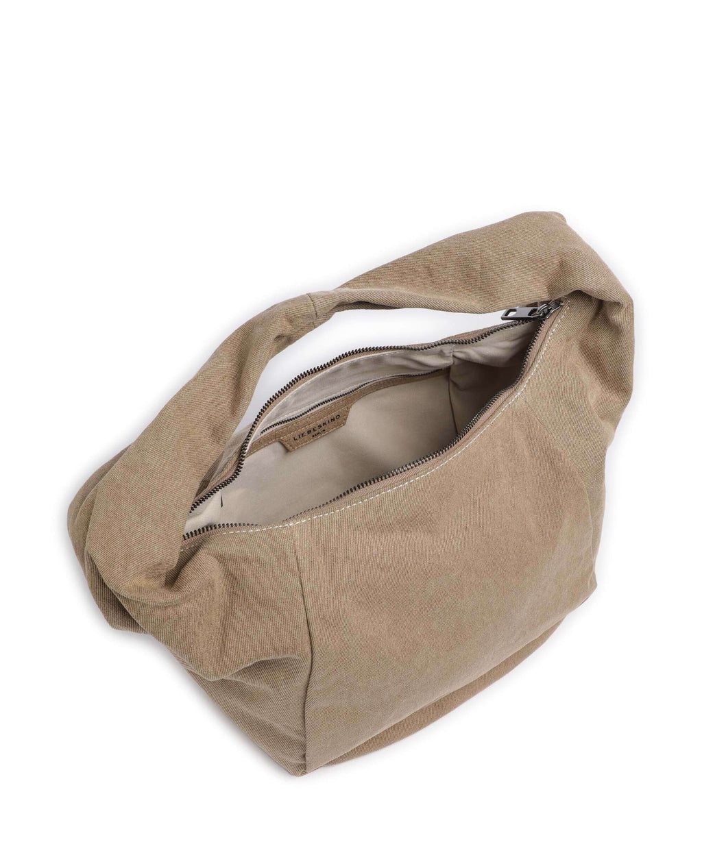 Liebeskind Farrah Denim M Hobo bag beige