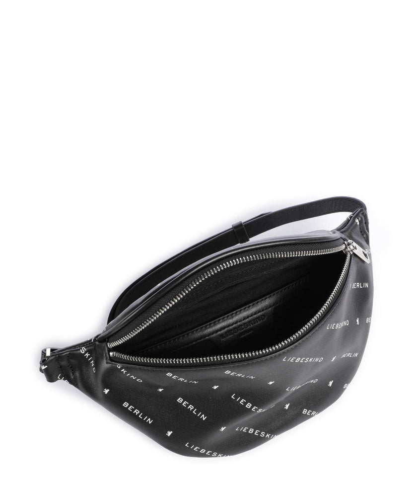Liebeskind Monogram Soft Nappa M Fanny pack black