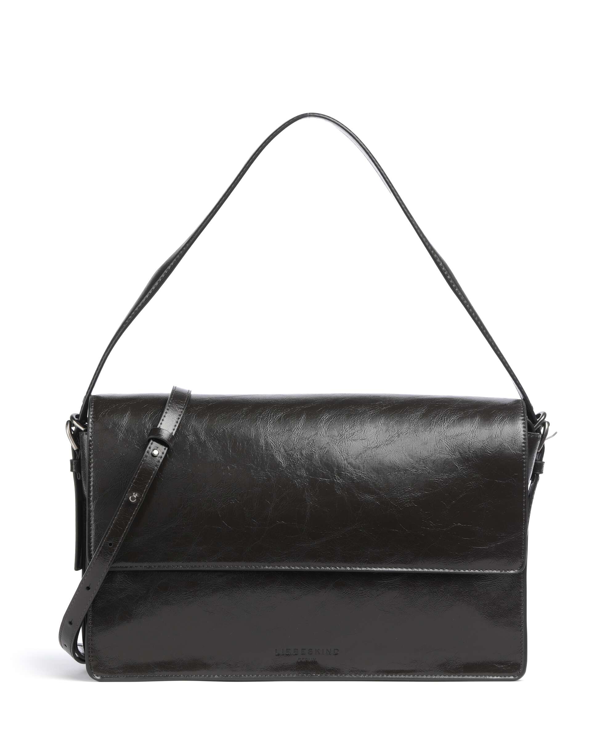 Liebeskind Audrey Recycled Lack Distressed M Shoulder bag deep soil