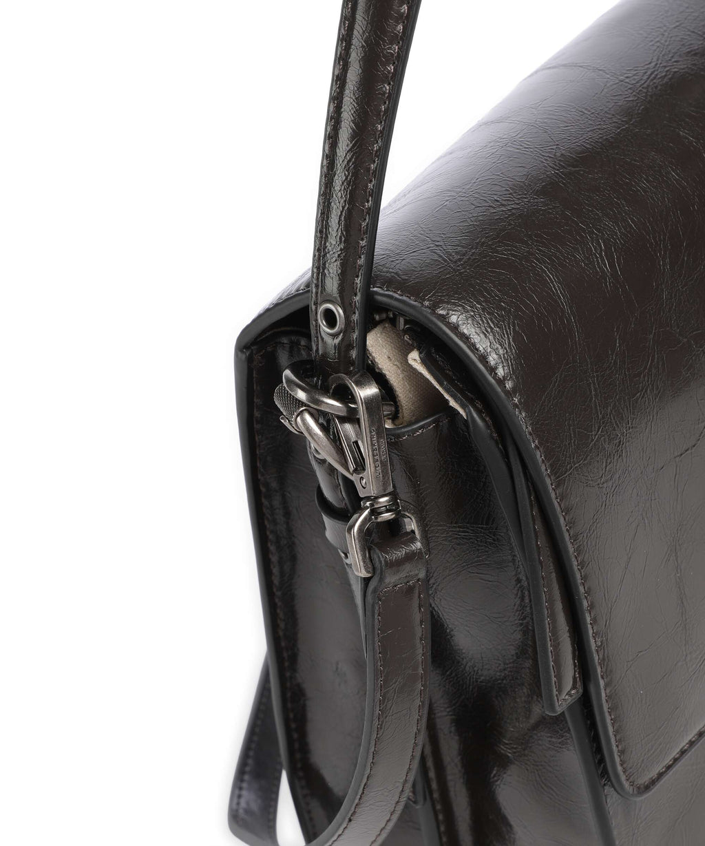 Liebeskind Audrey Recycled Lack Distressed M Shoulder bag deep soil