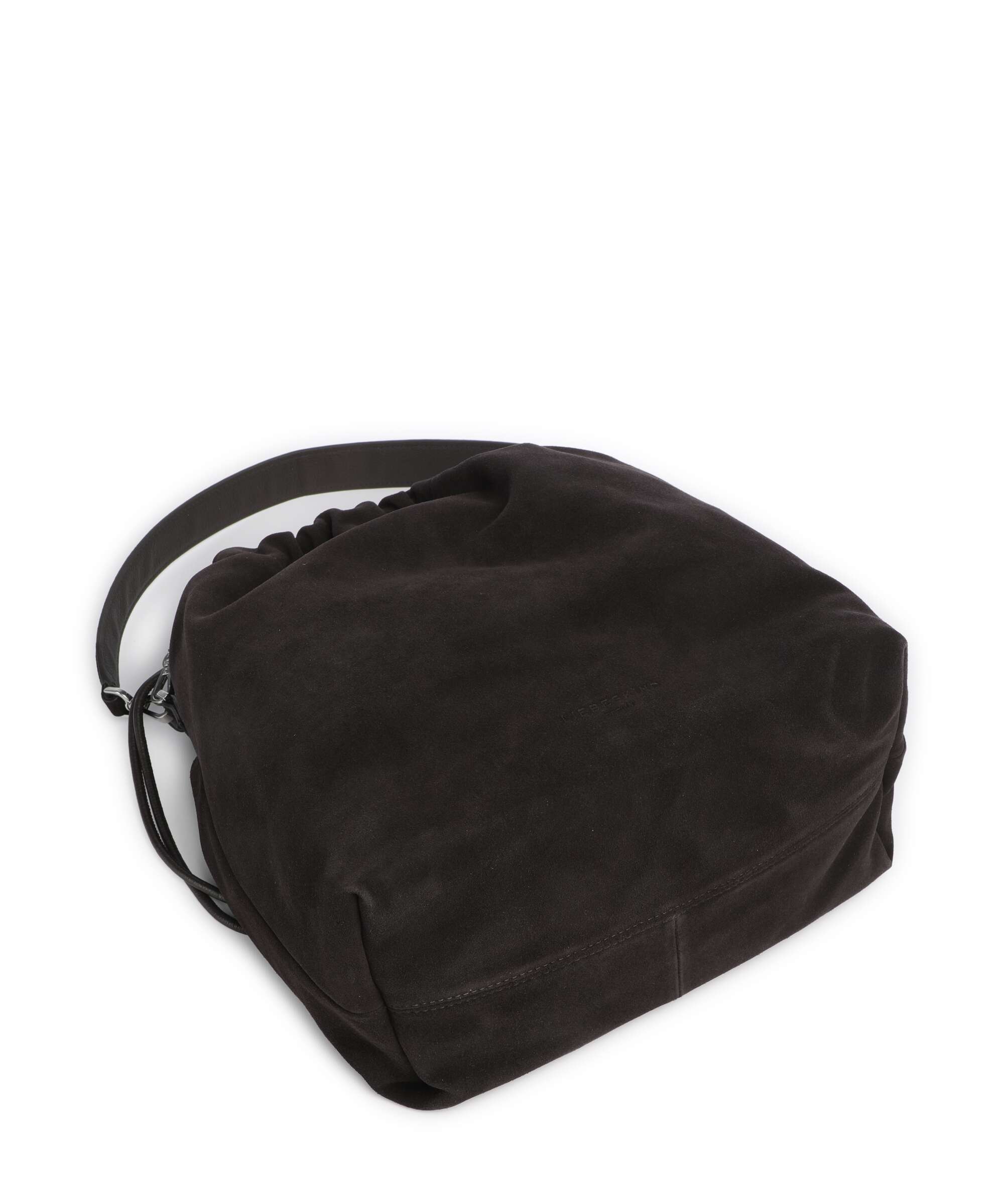 Liebeskind Lya II Hydro Suede M Bucket bag deep soil