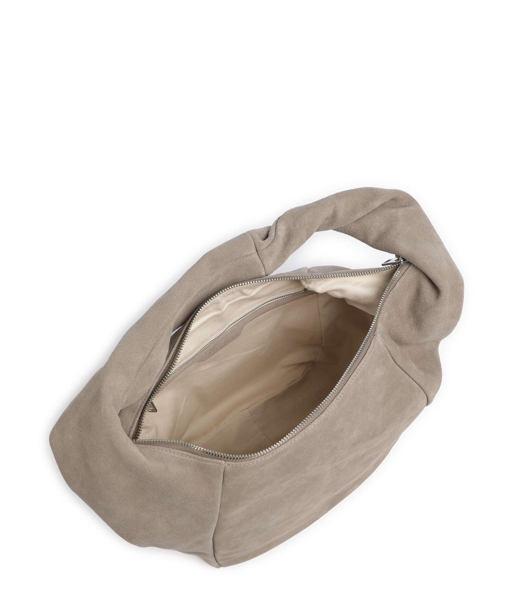 Liebeskind Farrah II Hydro Suede M Hobo bag neutral grey