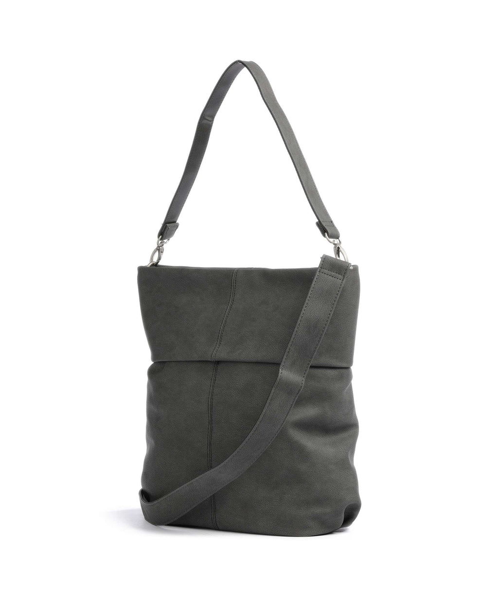 Zwei Mademoiselle M140 Hobo bag nubuk stone