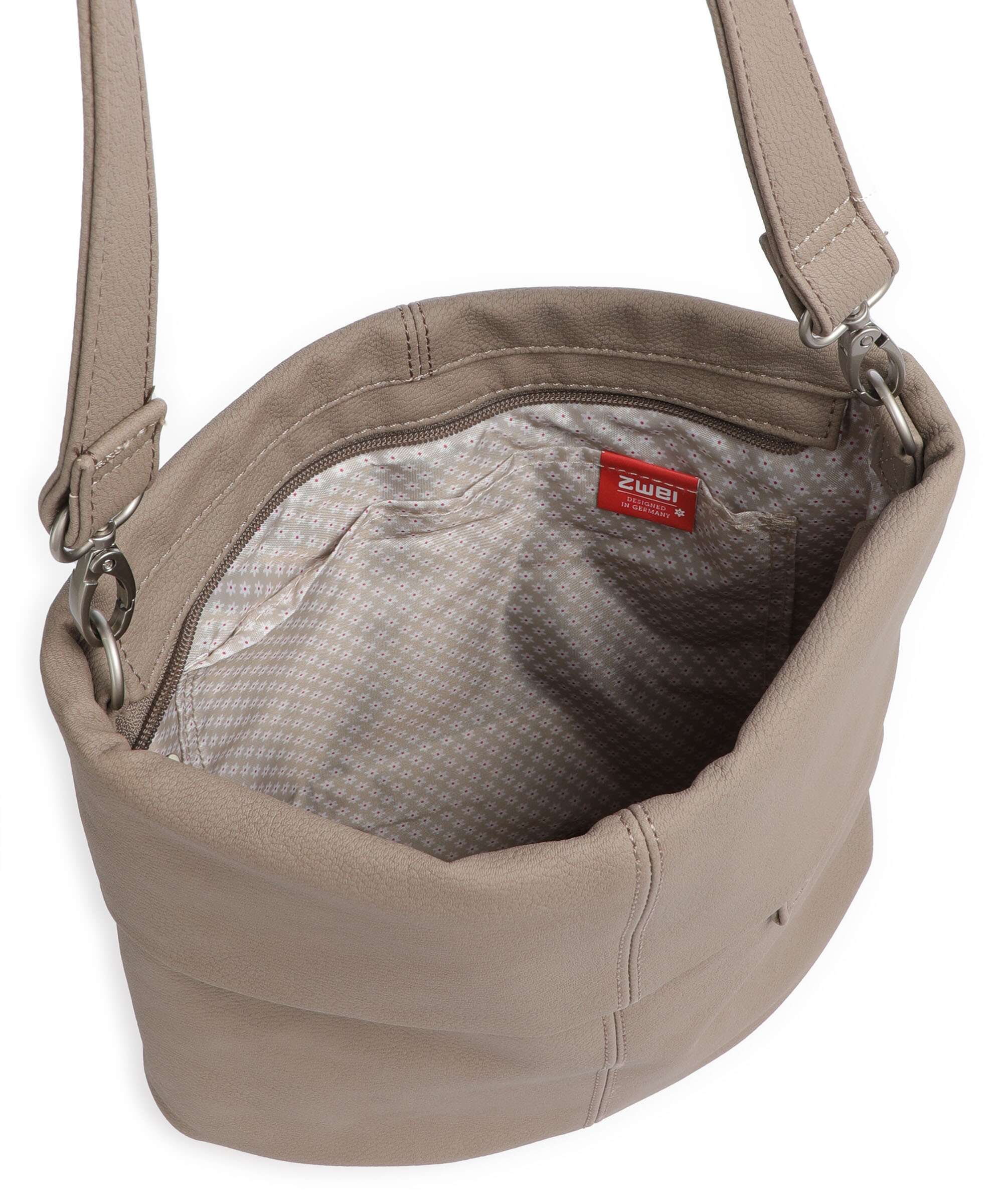 Zwei Mademoiselle.M M90 Hobo bag nubuk cappuccino