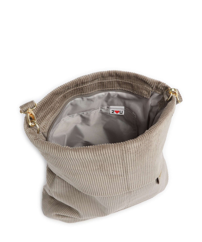 Zwei Mademoiselle.M M12 Hobo bag cord mocca