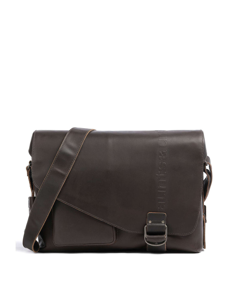 Aunts & Uncles Hunter Big Judd Briefcase vintage brown