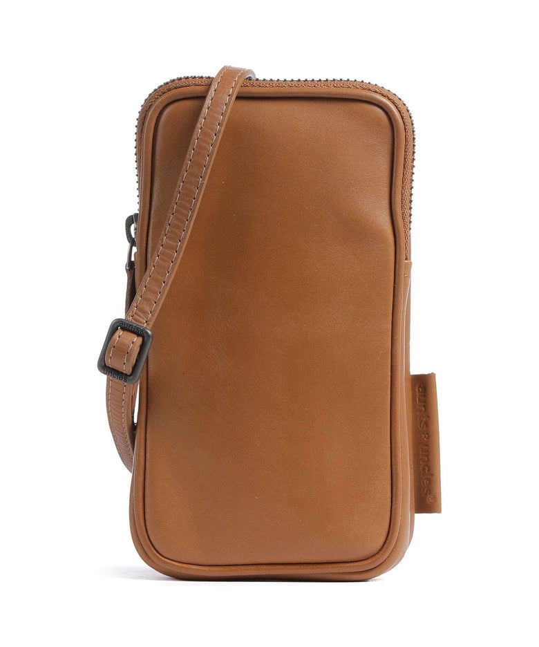 Aunts & Uncles Jamie's Orchard Prune Phone bag cognac