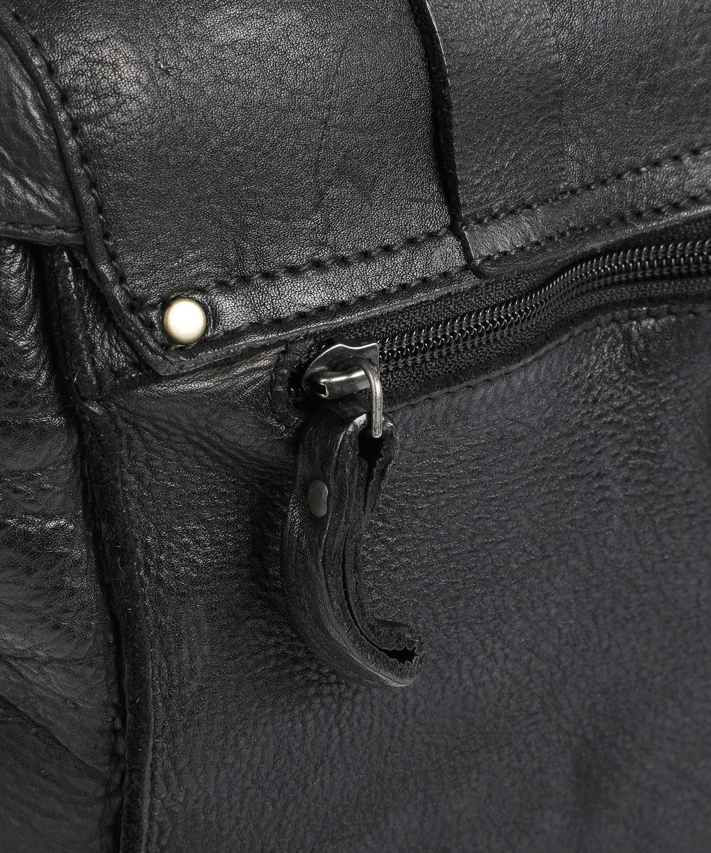 Aunts & Uncles Barbershop Bandholz Messenger bag charcoal black