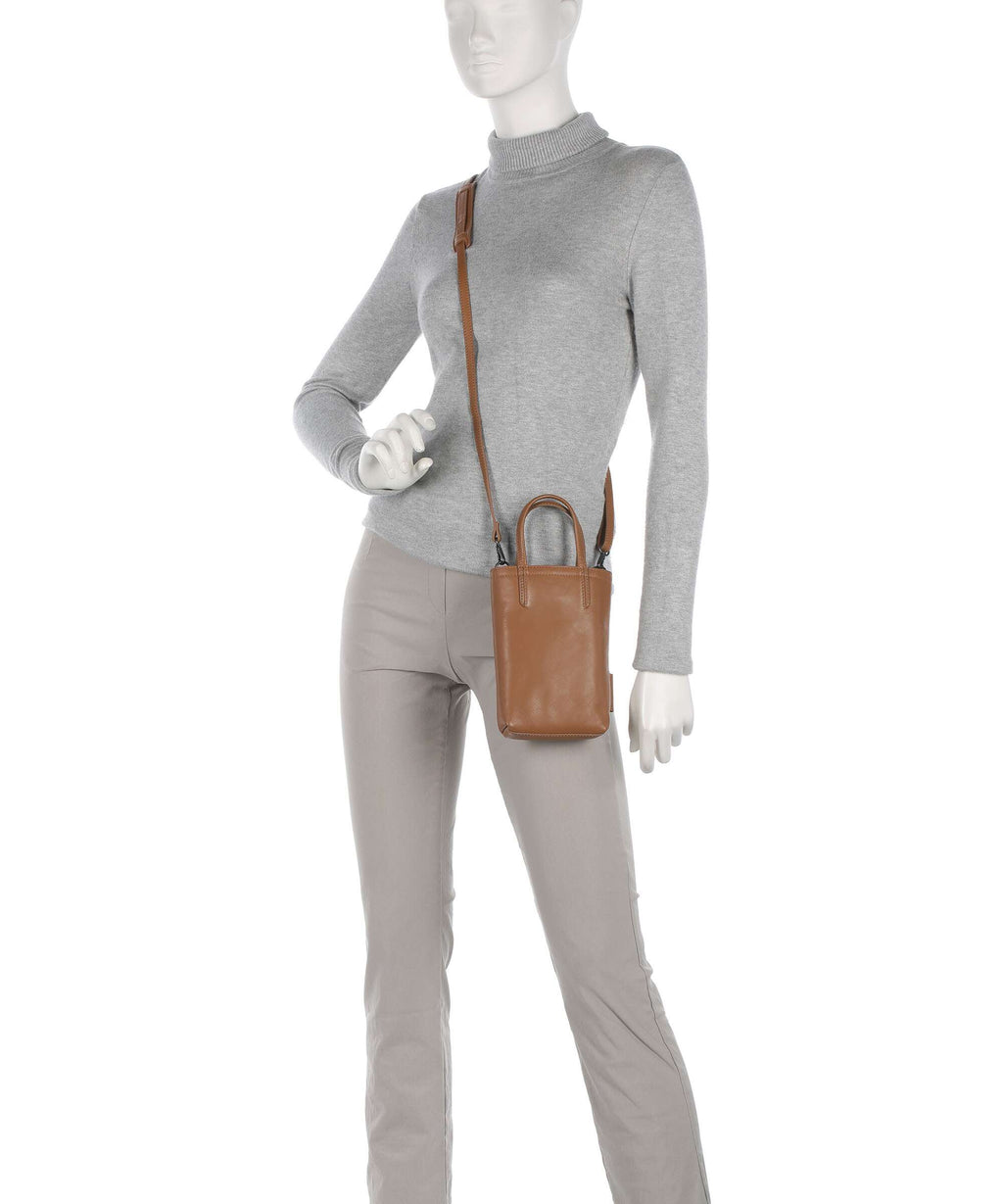 Aunts & Uncles Jamie's Orchard Freesia Phone bag cognac