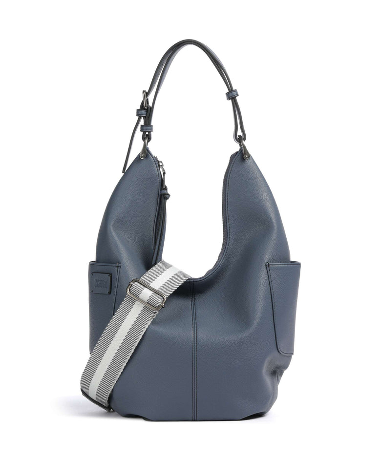 FredsBruder Bestie Round Hobo bag dusty blue