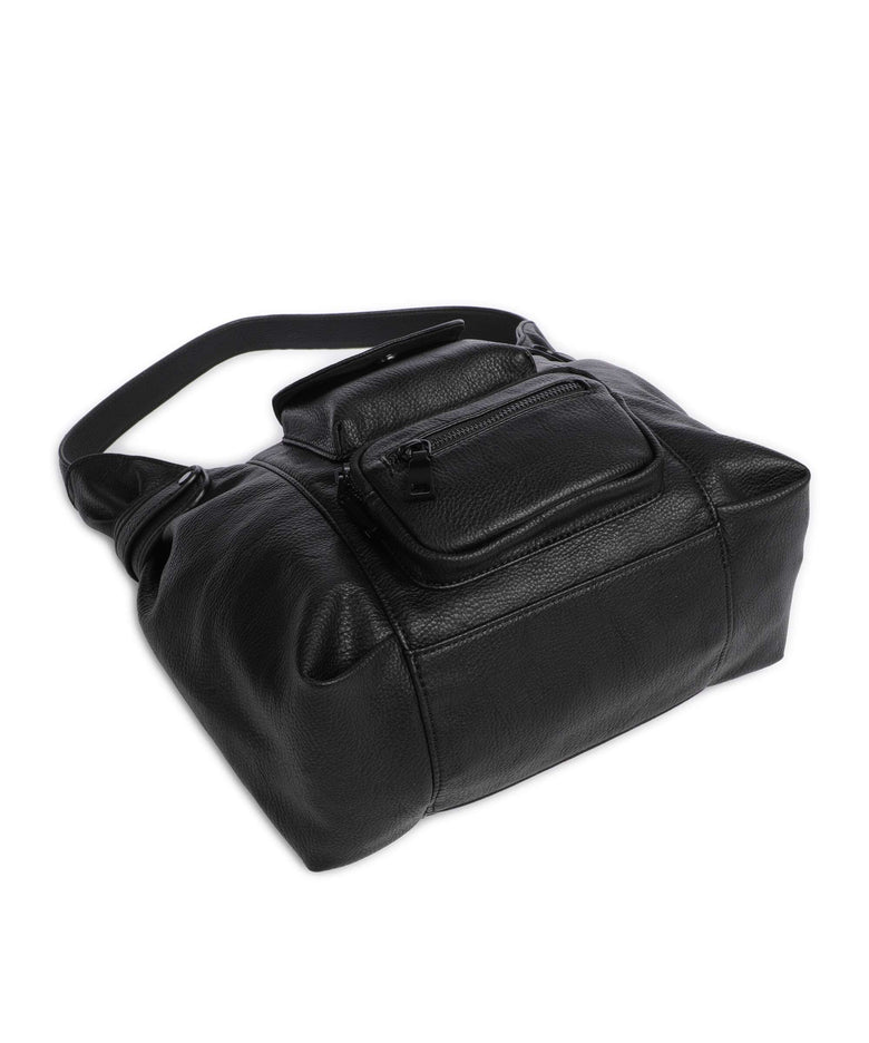 FredsBruder Deep Dark Hobo bag black