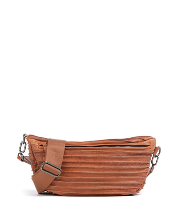 FredsBruder Check My Bag mini Crossover väska dark caramel