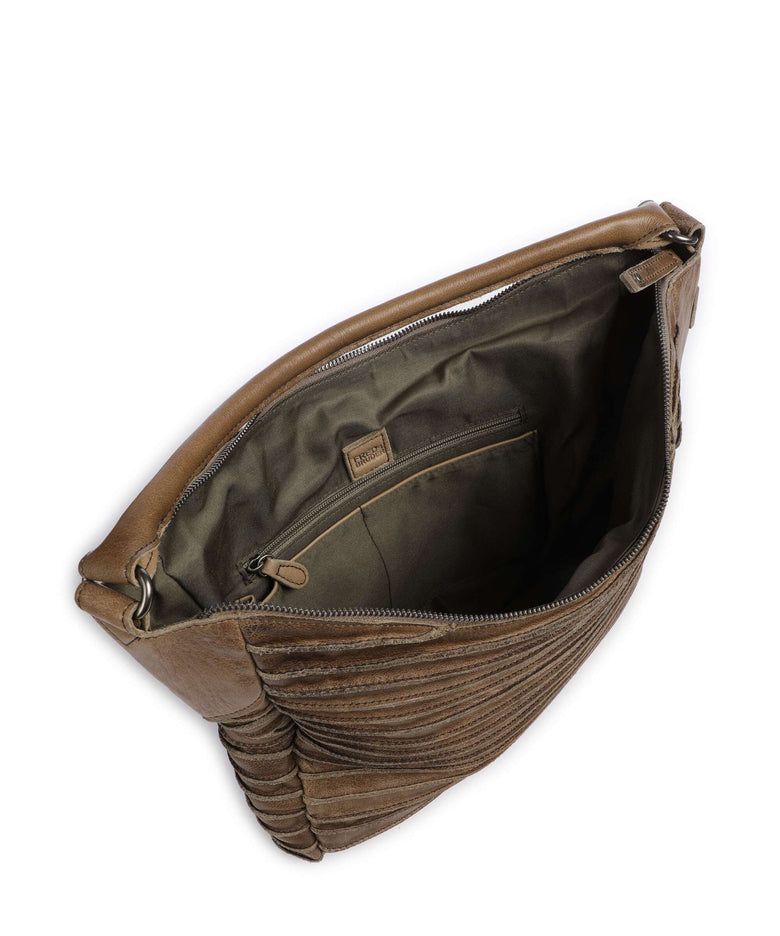 FredsBruder Bestseller Riffeltier S Hobo bag olive