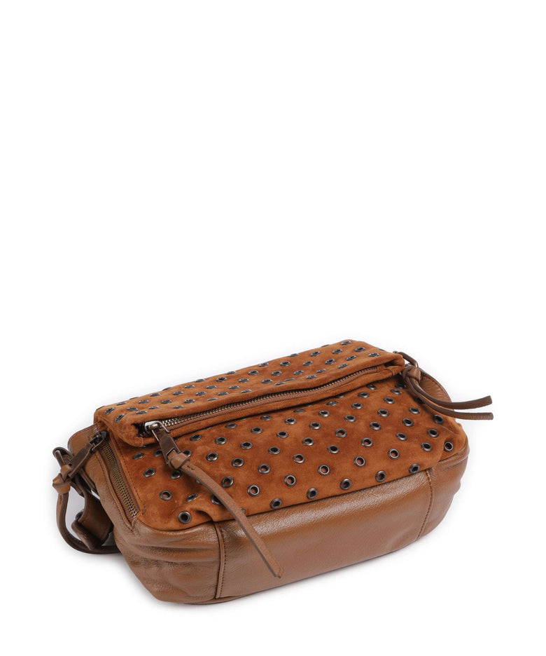 FredsBruder Hey You Rock Crossbody bag dark caramel