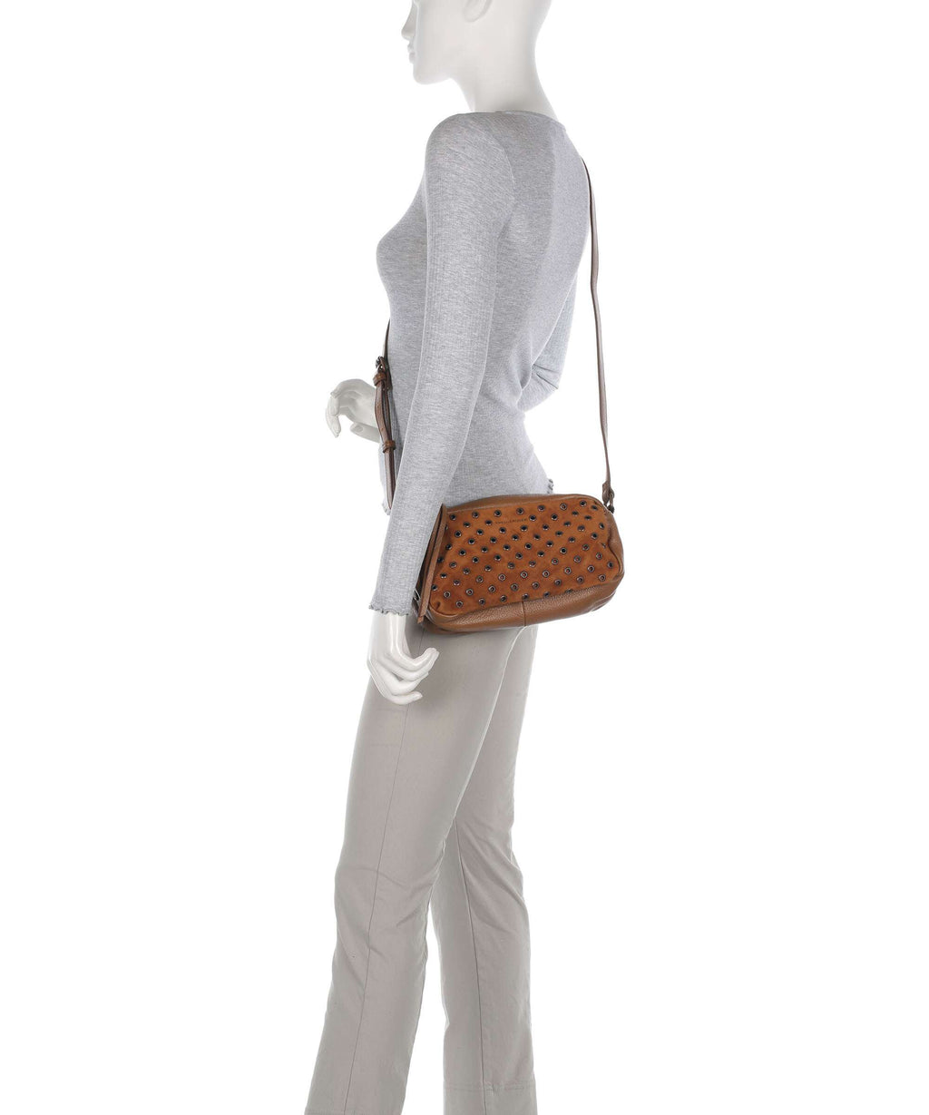 FredsBruder Hey You Rock Crossbody bag dark caramel