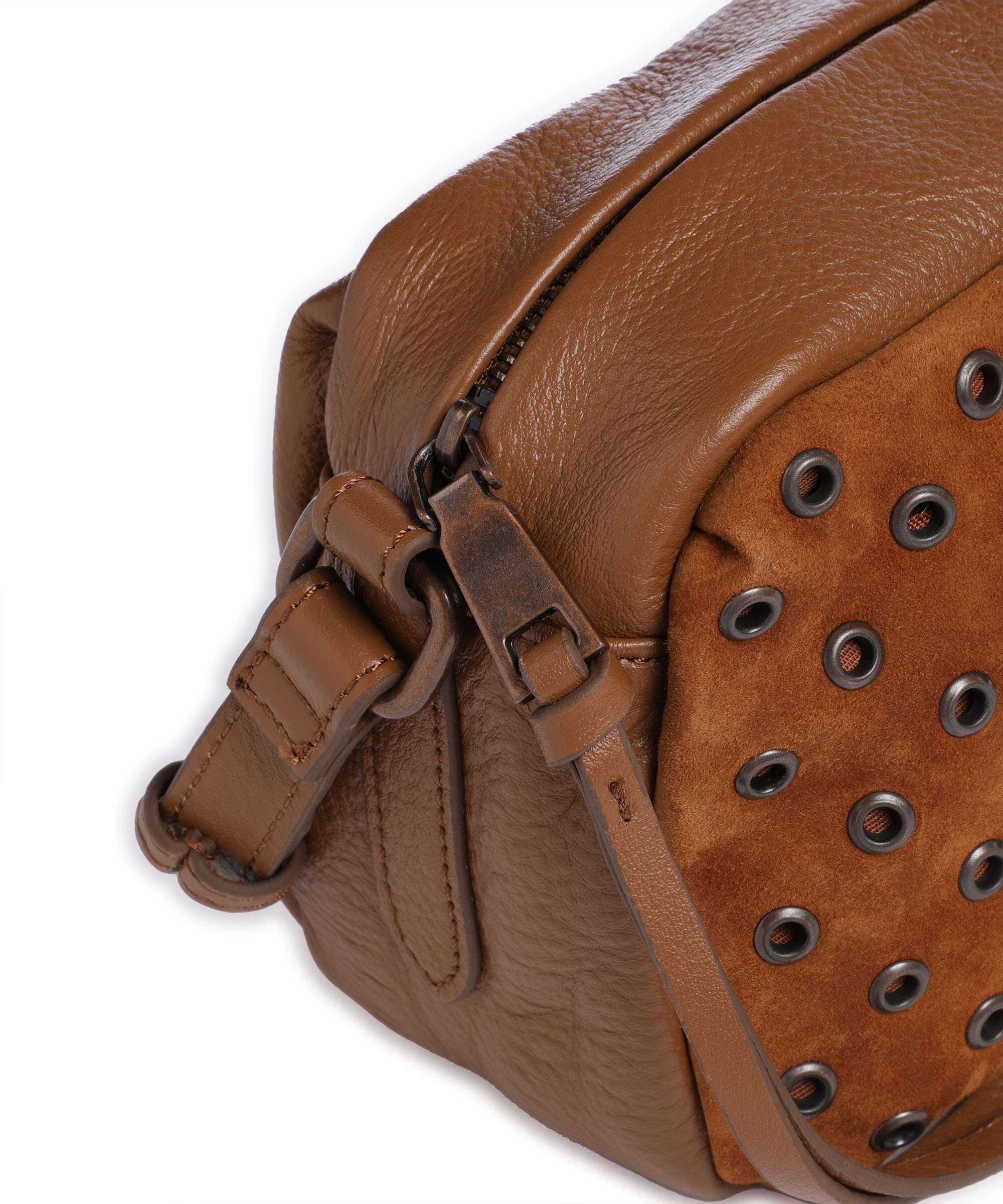 FredsBruder Hey You Rock Crossbody bag dark caramel