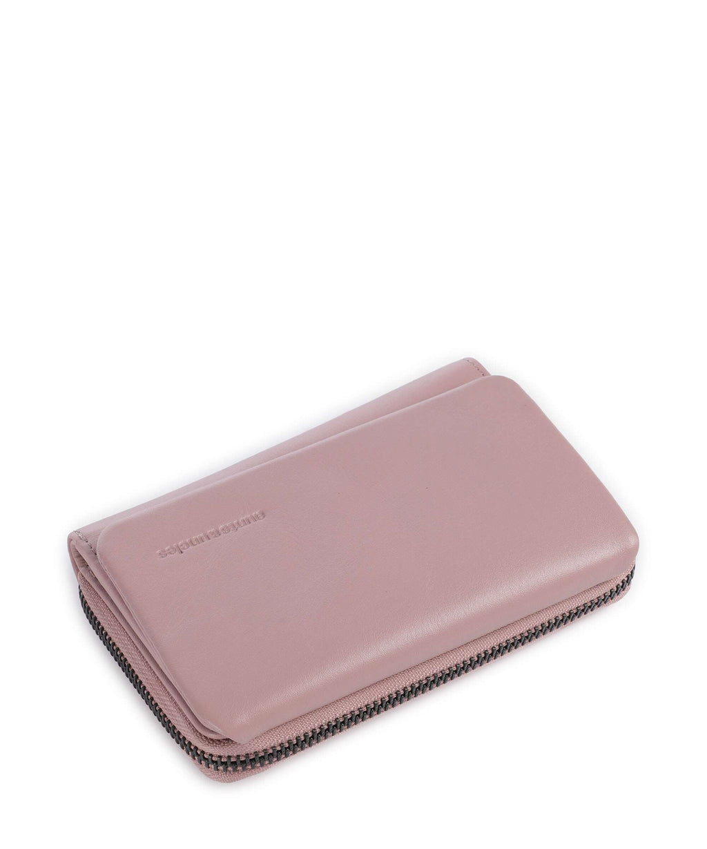 Aunts & Uncles Jamie's Orchard Dahlia Wallet cosmetic pink