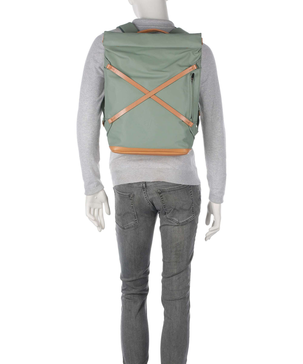 Aunts & Uncles Japan Osaka Rolltop backpack sage green
