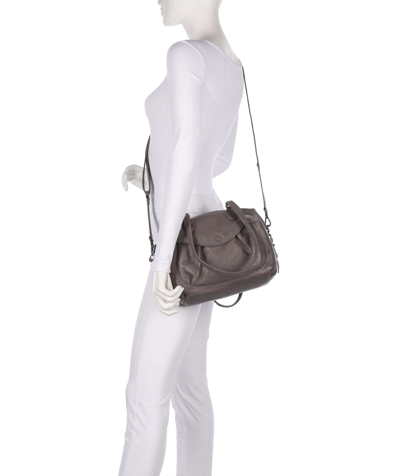 Aunts & Uncles Grandma's Luxury Club Mrs. Churro Shoulder bag oyster grey