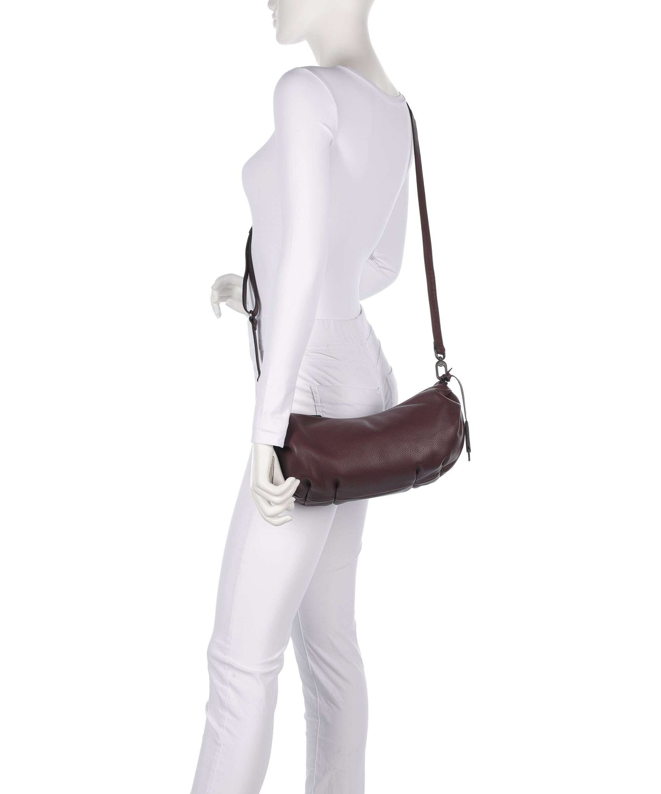 Aunts & Uncles Philocalists Sparkle Hobo bag merlot