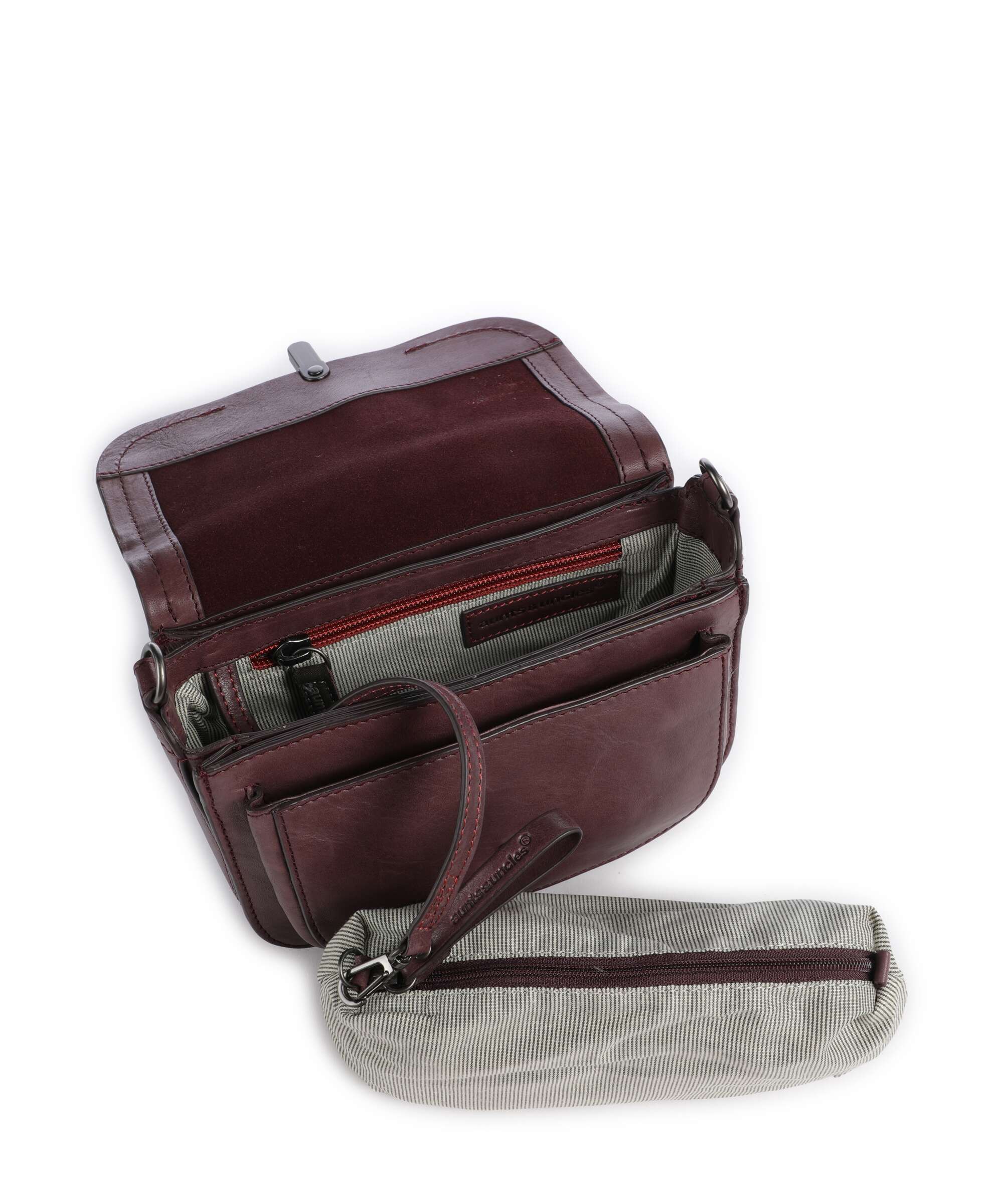 Aunts & Uncles Grandma's Luxury Club Mrs. Waffle Crossbody bag dark cherry