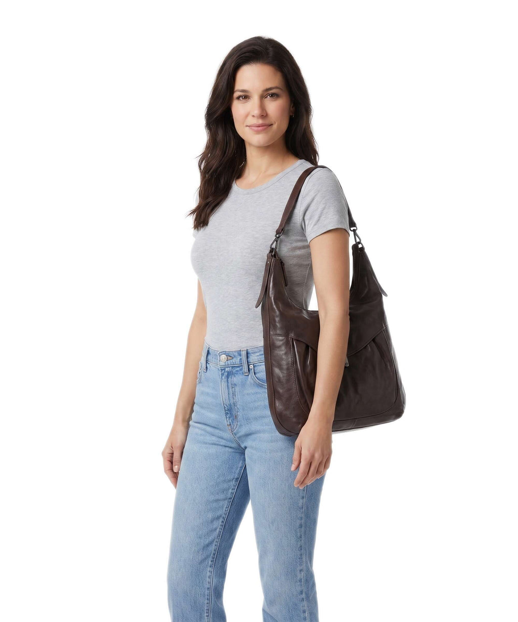 Aunts & Uncles Grandma's Luxury Club Mrs. Banoffee Pie Hobo bag coffee bean