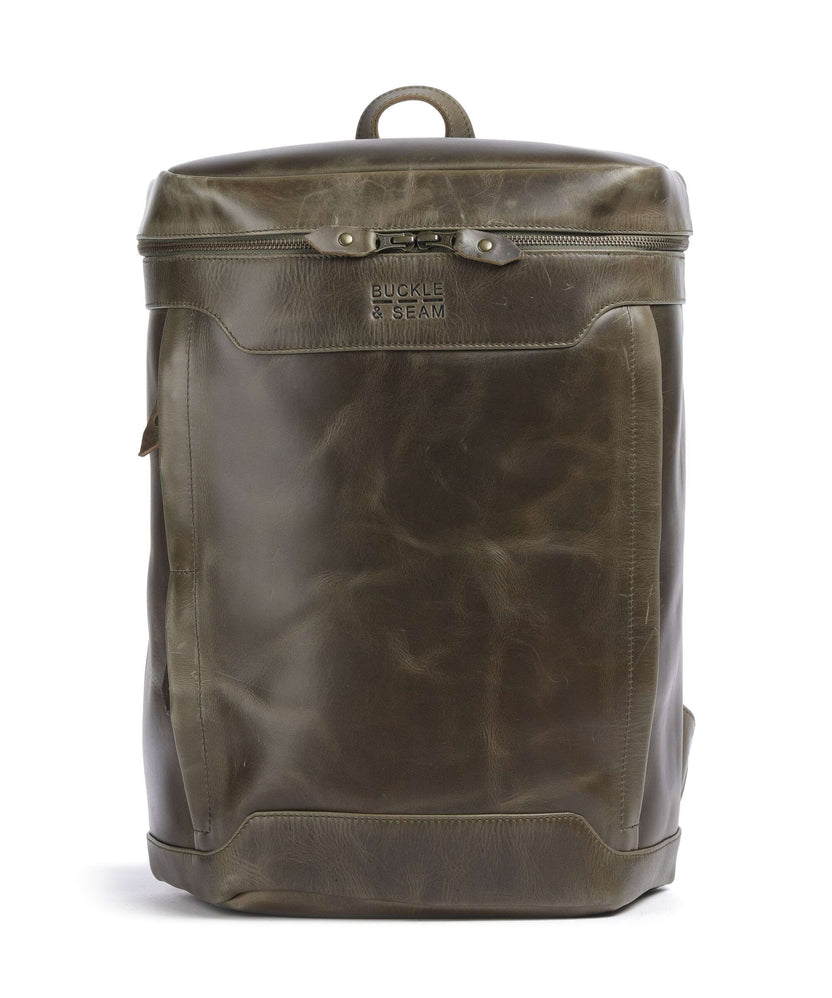 Buckle & Seam Crazy Horse Siwa Backpack olive