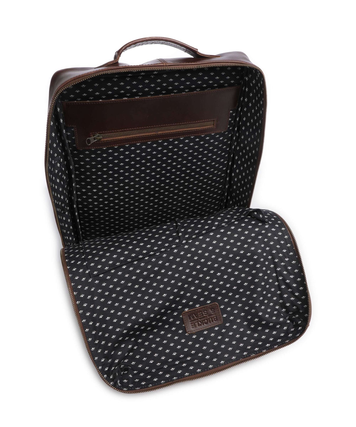 Buckle & Seam Crazy Horse Mik Backpack brown