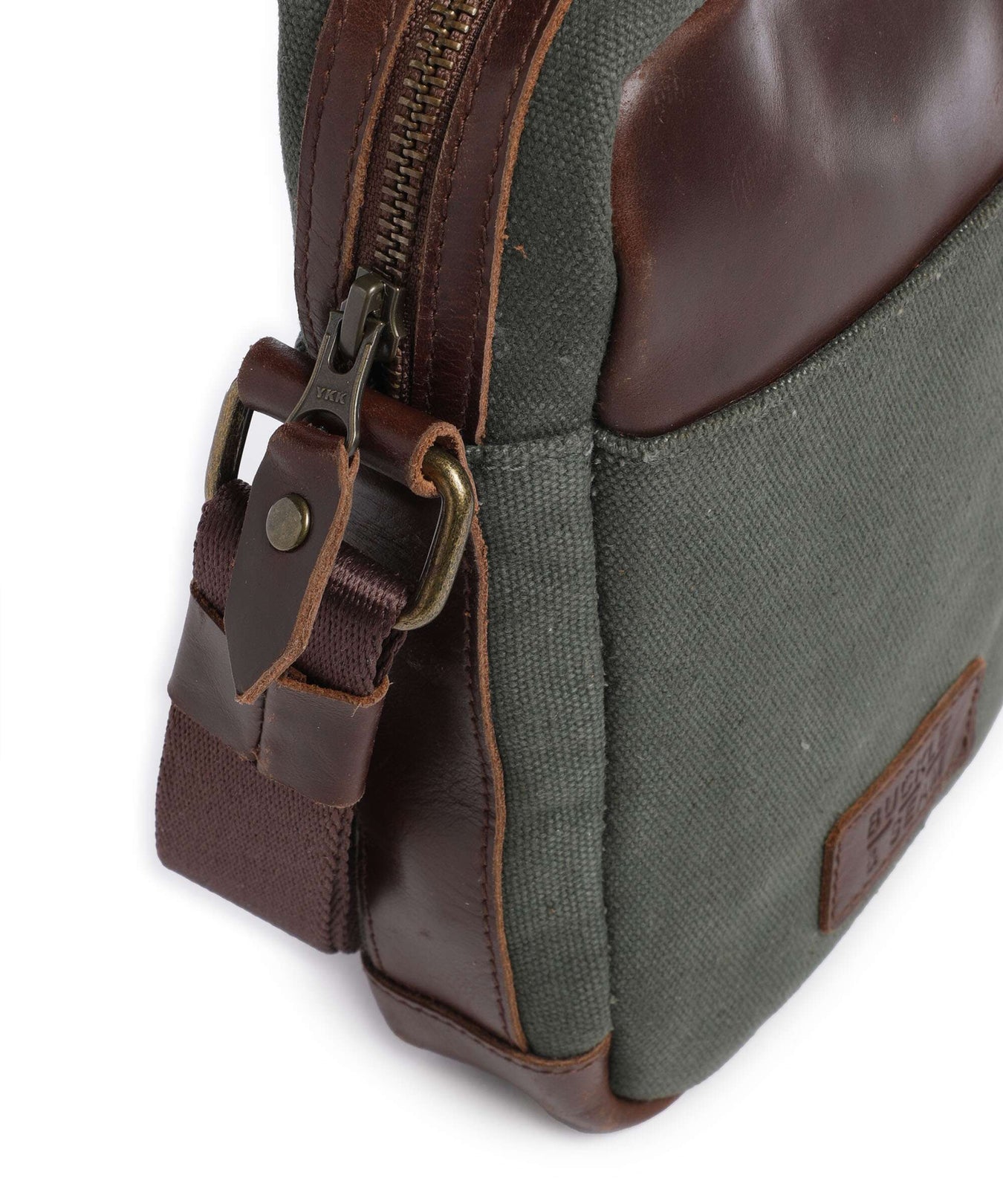 Buckle & Seam Runner Crossbody bag green