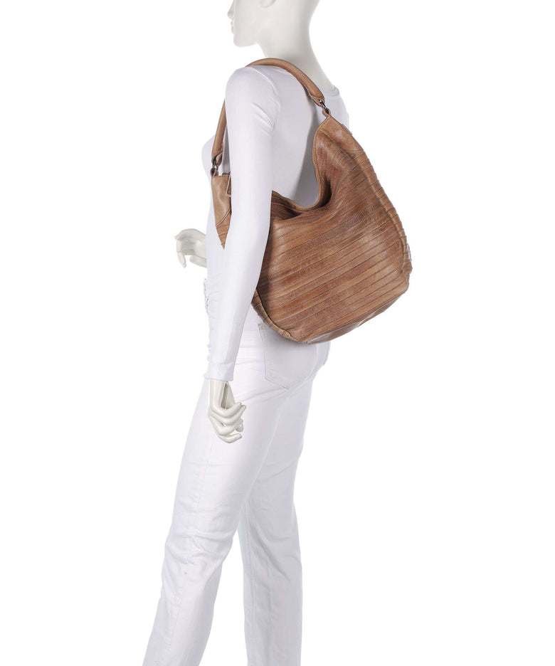 FredsBruder Bestseller Collection Gürteltier S Hobo bag caramel