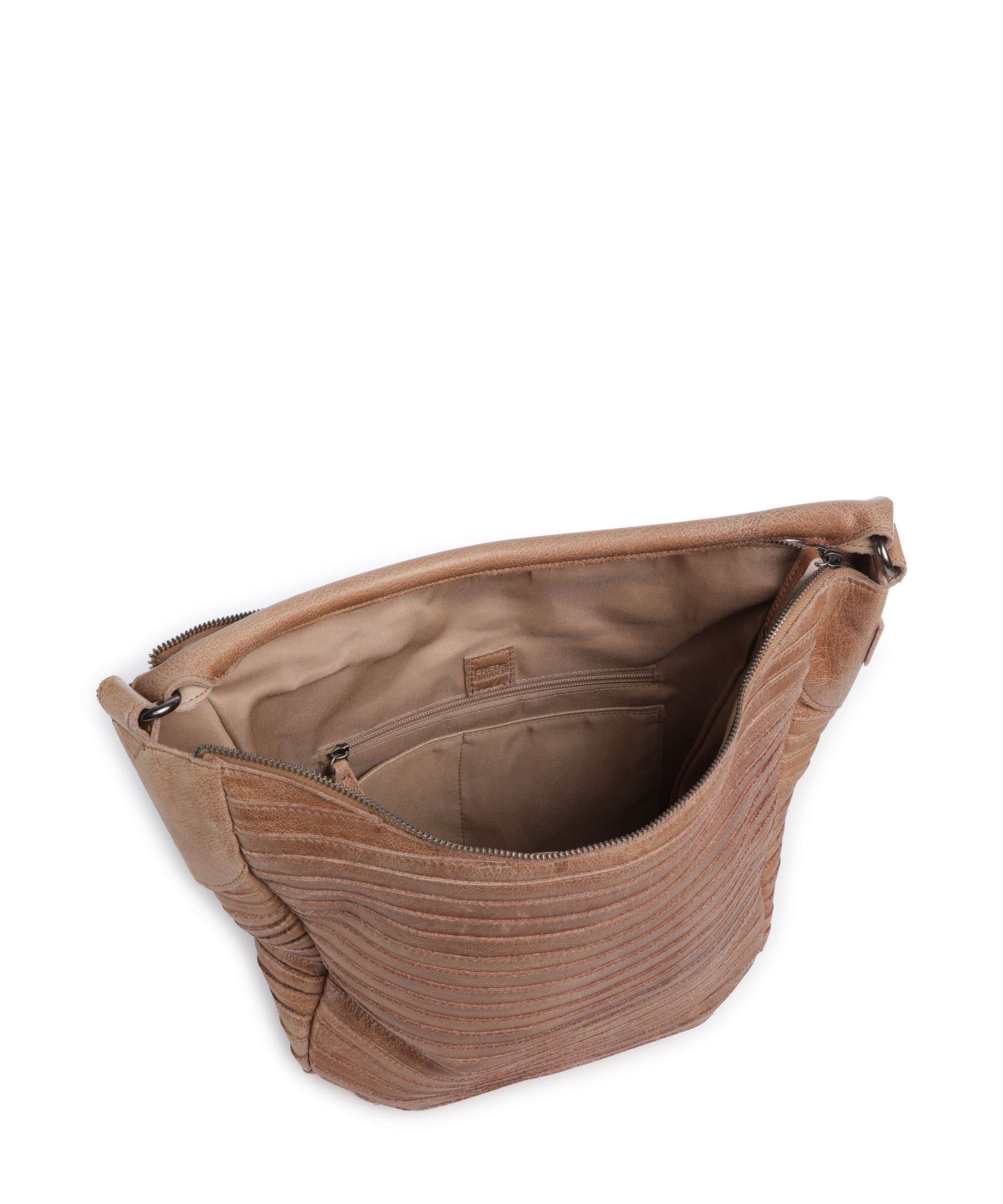 FredsBruder Bestseller Gürteltier S Hobo bag caramel