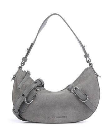 Les Visionnaires Enya Cozy Mini Axelremsväska titanium grey