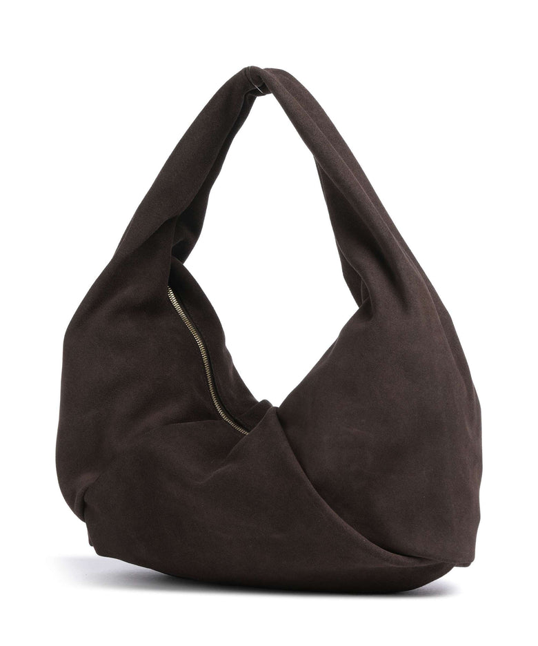 Les Visionnaires Greta Essential Cozy Hobo bag dark brown