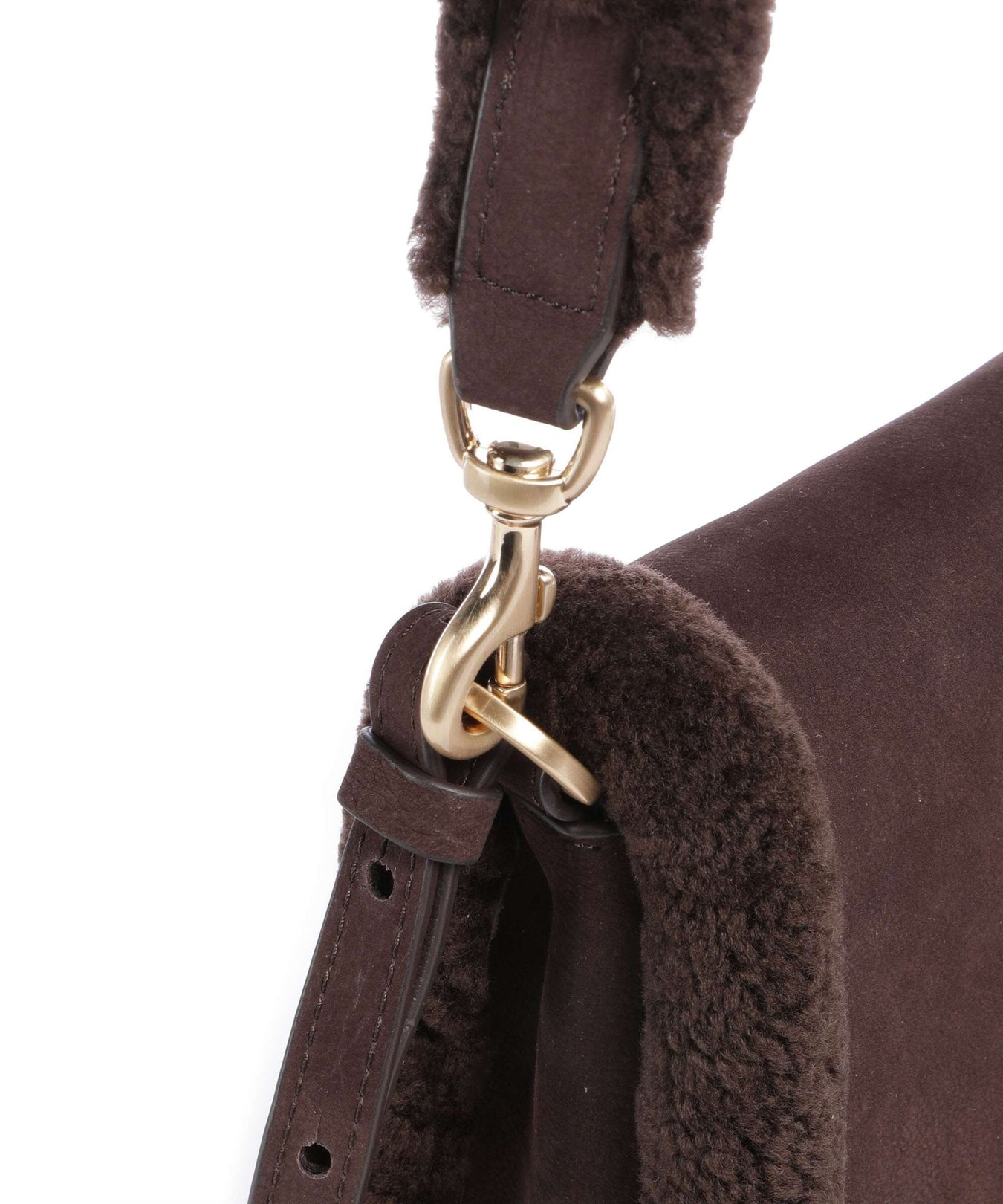 Les Visionnaires Elli Teddy Shoulder bag pecan