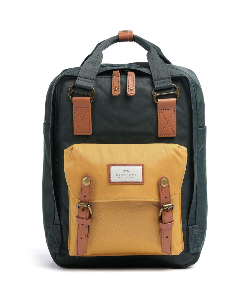 Doughnut Macaroon Backpack slate green/yellow
