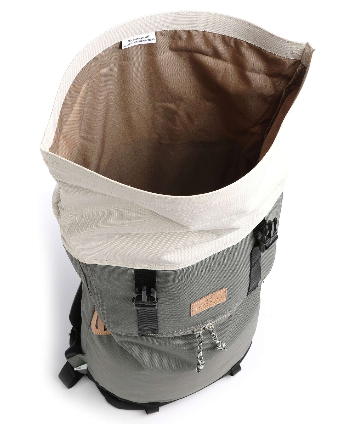 Doughnut Reborn Christopher Rolltop backpack grey/stone