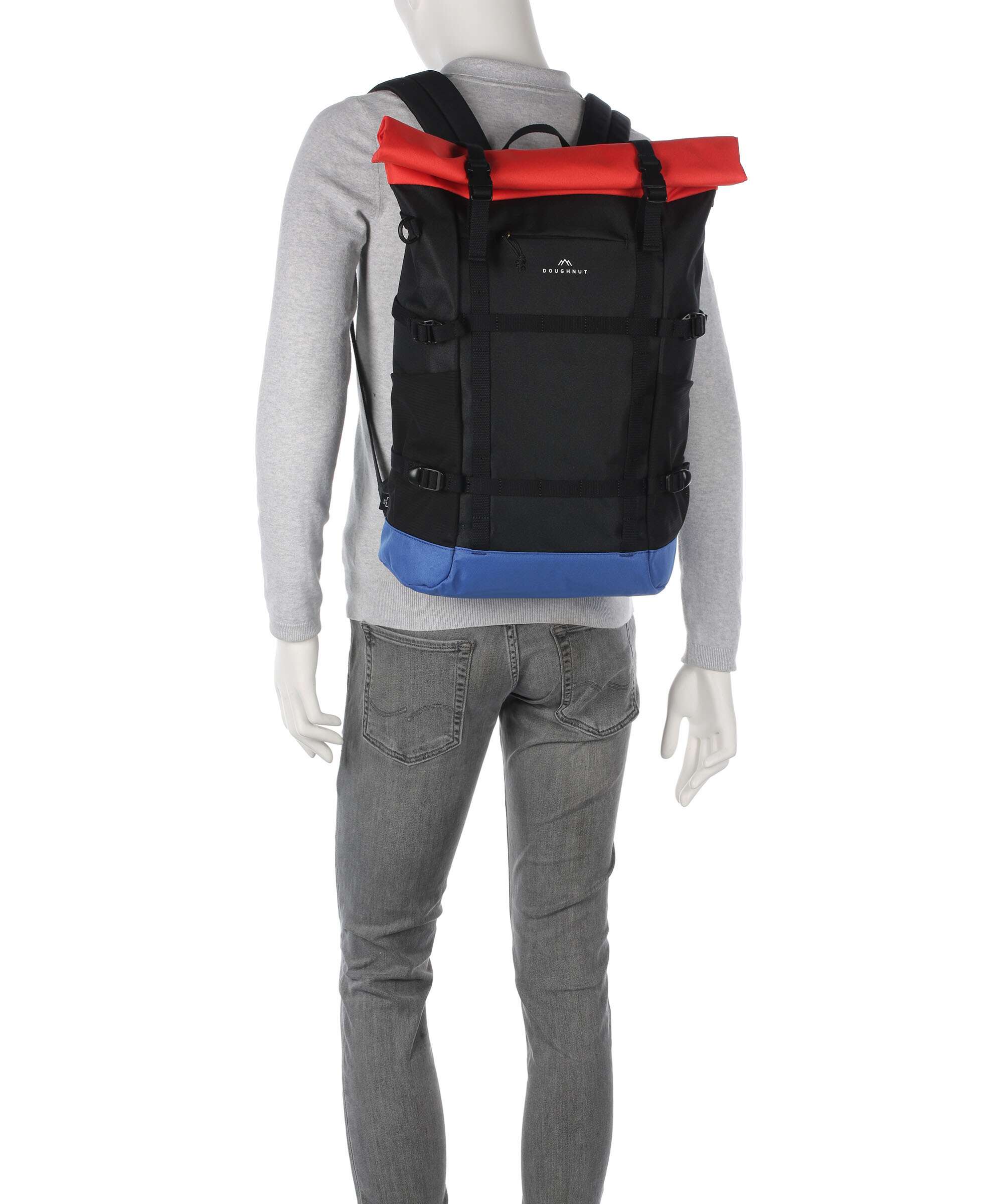 Doughnut Reborn Paratrooper Backpack black/grapefruit