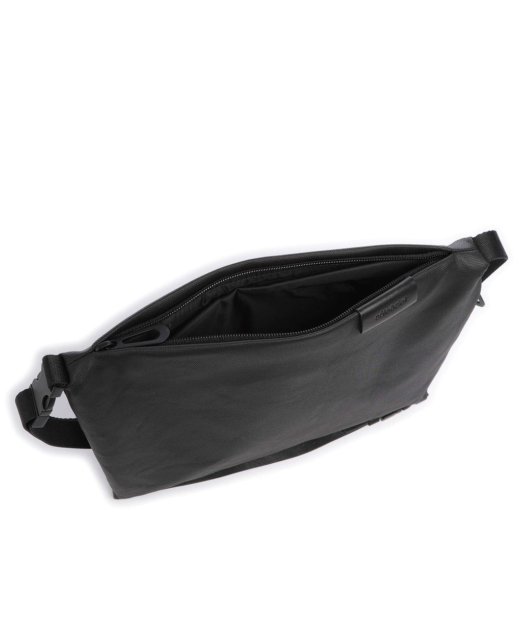 Côte&Ciel Coated Canvas Inn Medium Briefcase black