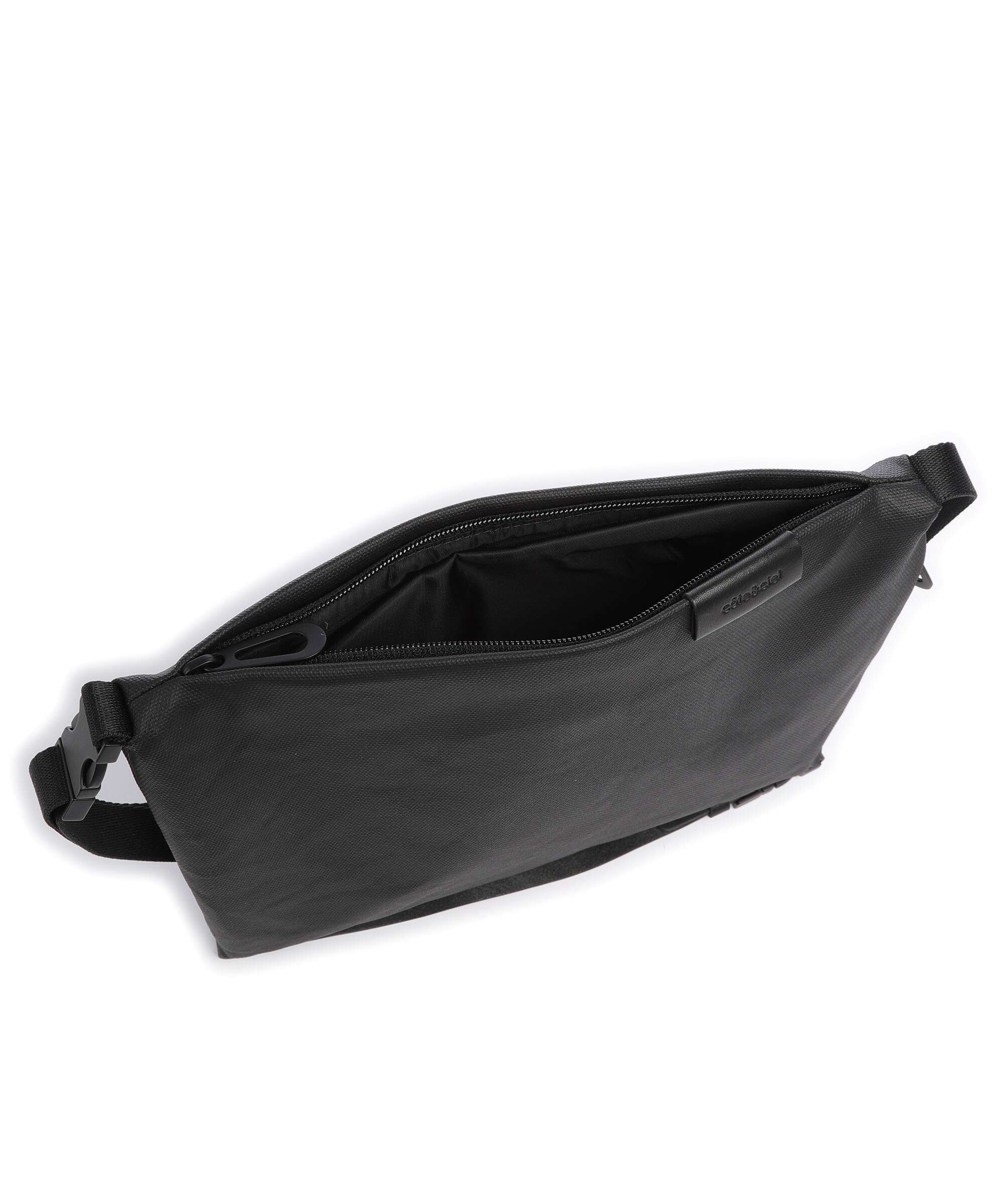 Côte&Ciel Coated Canvas Inn Medium Briefcase black