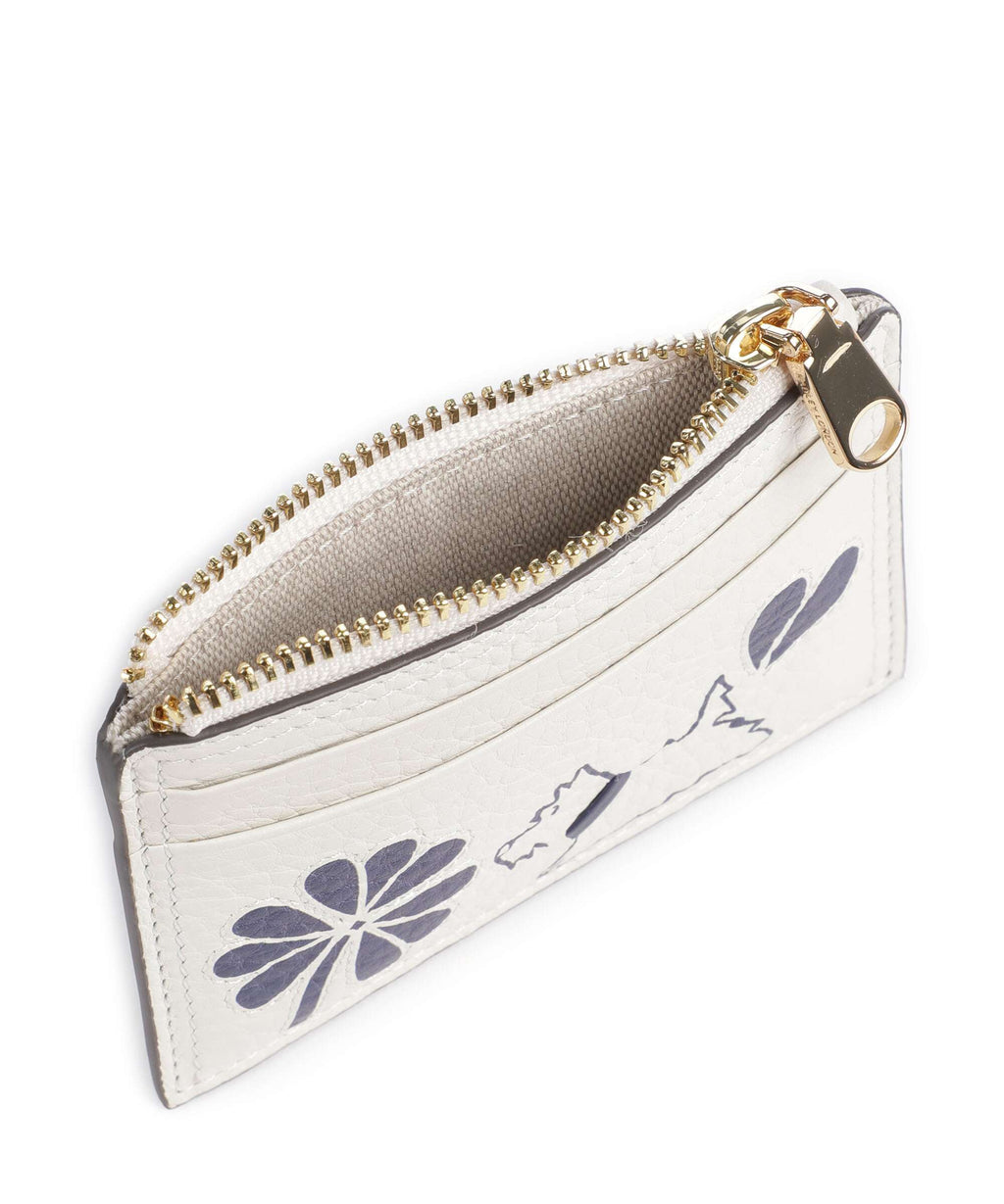Radley London Cut Out Floral Credit card holder chalk