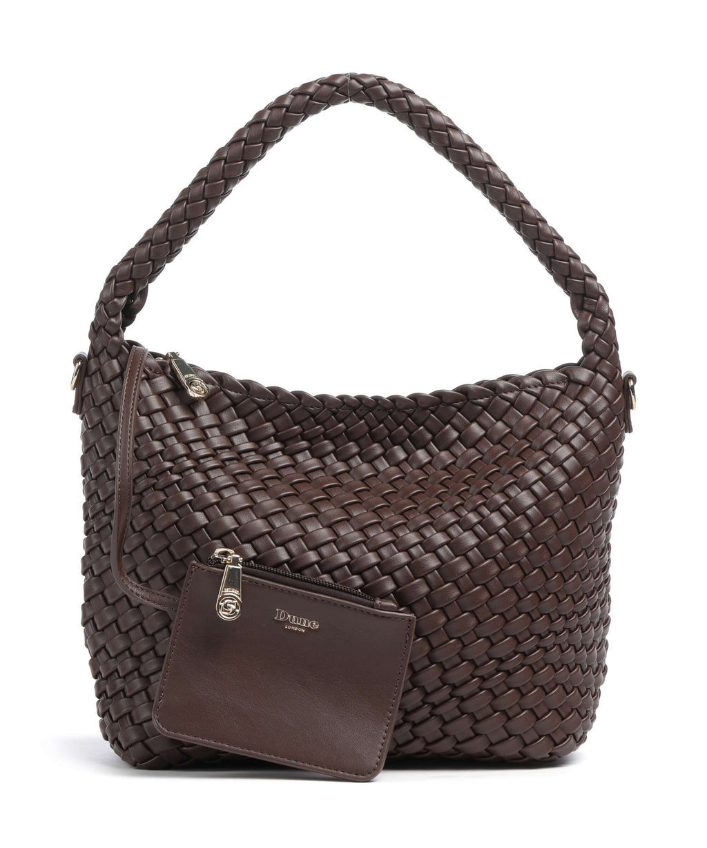 Dune London Deliberate M Bucket bag brown