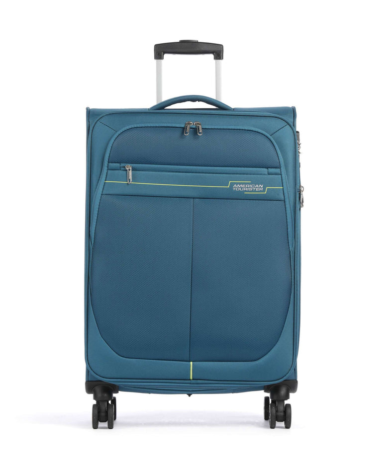 American Tourister Deep Dive Spinner (4 wheels) teal/lime