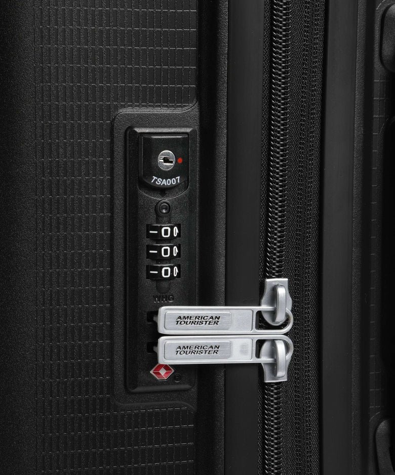 American Tourister Aerostep Spinner (4 wheels) black