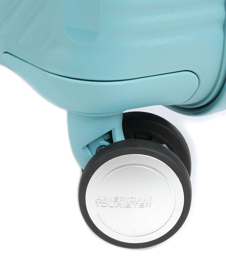 American Tourister Soundbox Spinner (4 wheels) turquoise tonic