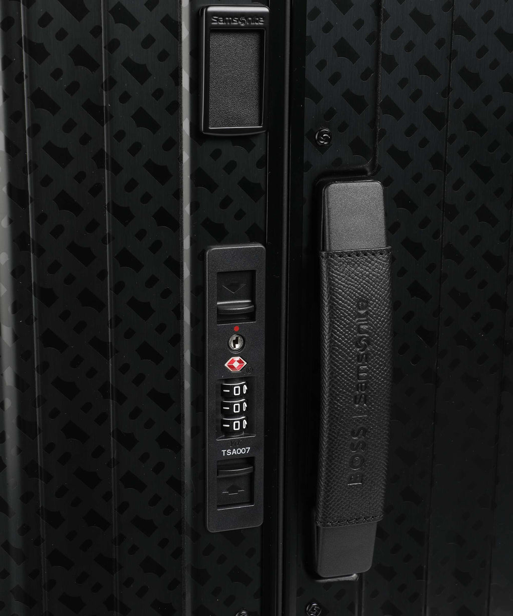 Samsonite Lite-Box Alu / Boss Spinner (4 wheels) graphite monogram