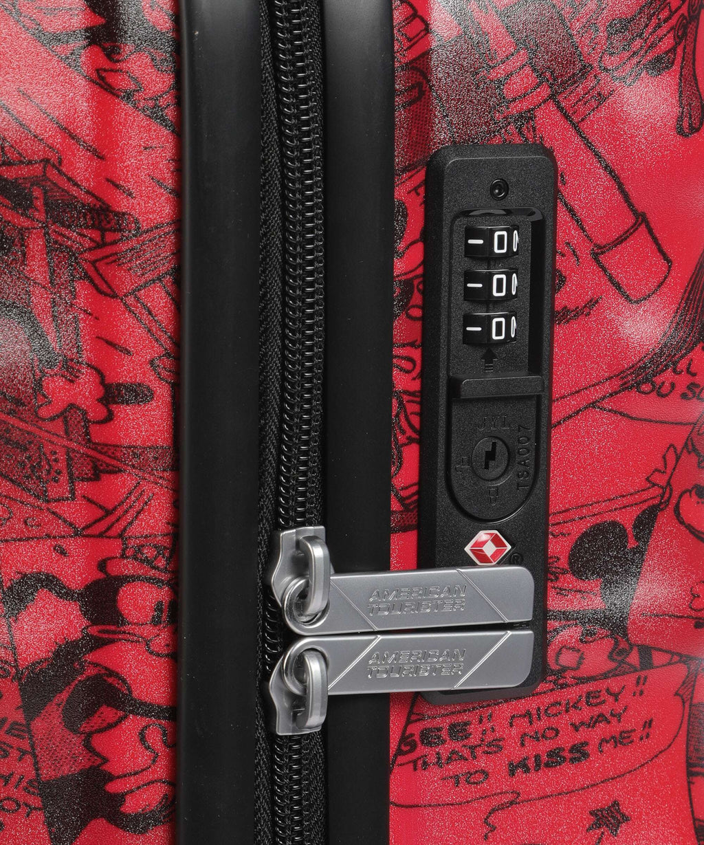 American Tourister Wavebreaker Disney Spinner (4 wheels) mickey comics red