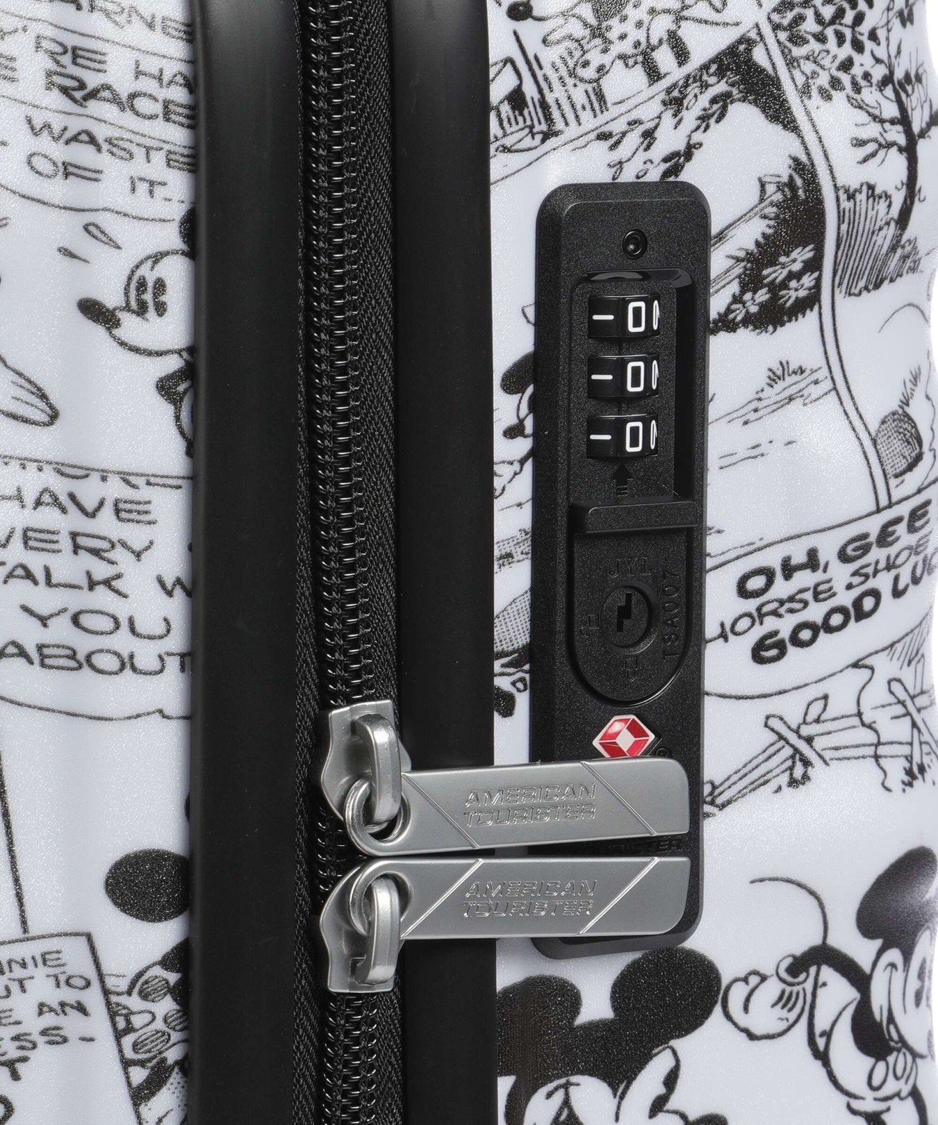 American Tourister Wavebreaker Disney Spinner (4 wheels) minnie comics/white