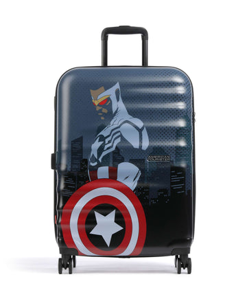 American Tourister Wavebreaker Disney Resväska med 4 hjul captain america city